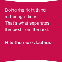 Doing the right thing at the right time.That's what seperates the best from the rest.