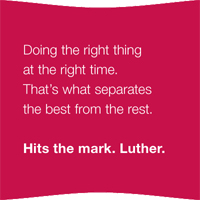 Hit the mark. Luther.
